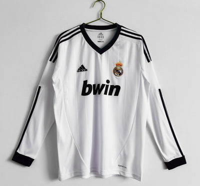 Real Madrid 12/13 Home Retro Shirt - Long Sleeve