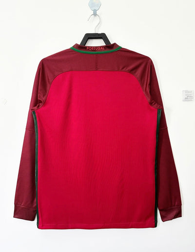 Portugal 2016 Home Retro Shirt - Long Sleeve