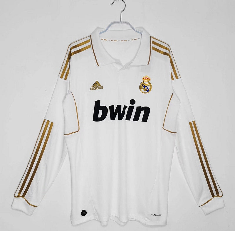 Real Madrid 11∕12 Home Retro Shirt - Long Sleeve