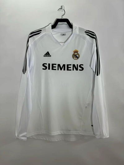 Real Madrid 05/06 Home Retro Shirt - Long Sleeve