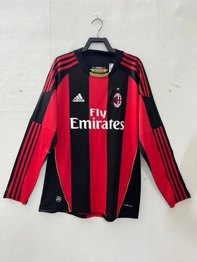 Milan 10/11 Home Retro Shirt - Long Sleeve