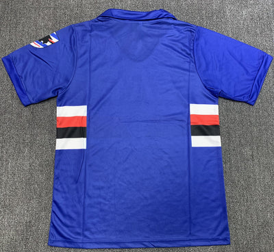 Sampdoria 90/91 Home Retro Shirt