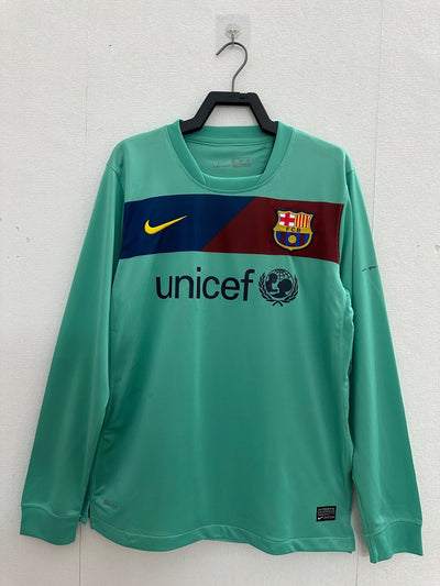 Barcelona 10/11 Home Retro Shirt - Long Sleeve