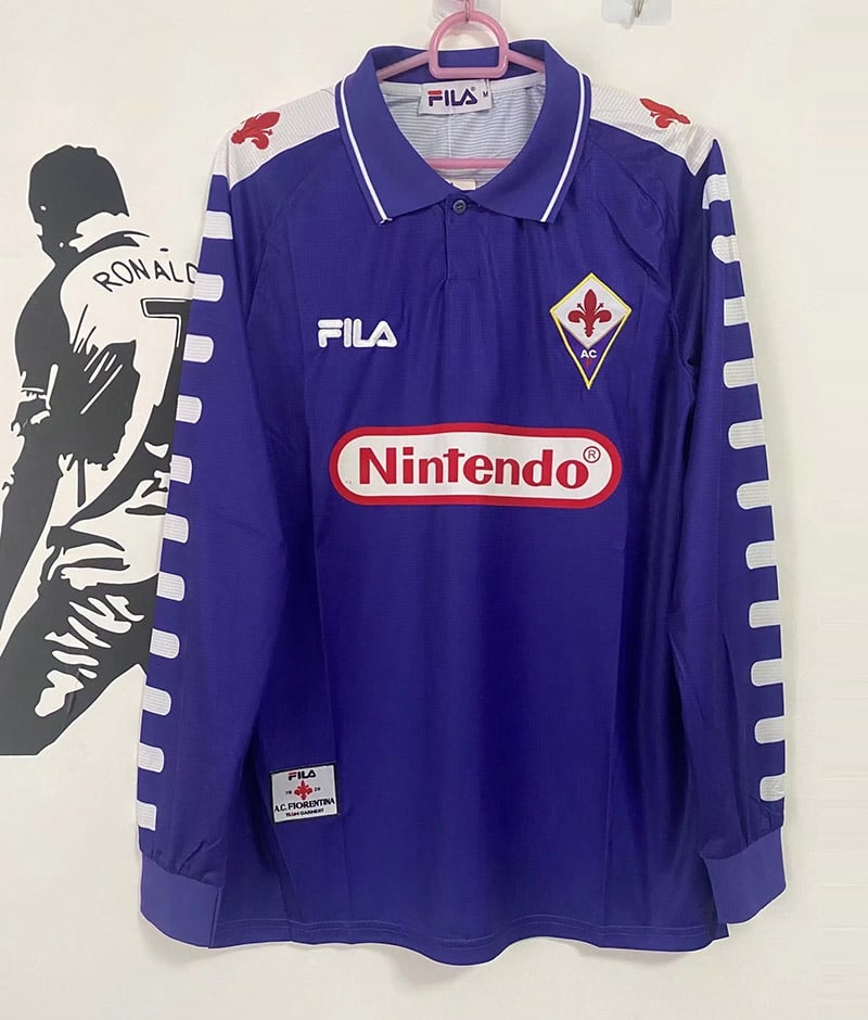 Fiorentina 98∕99 Home Retro Shirt - Long Sleeve