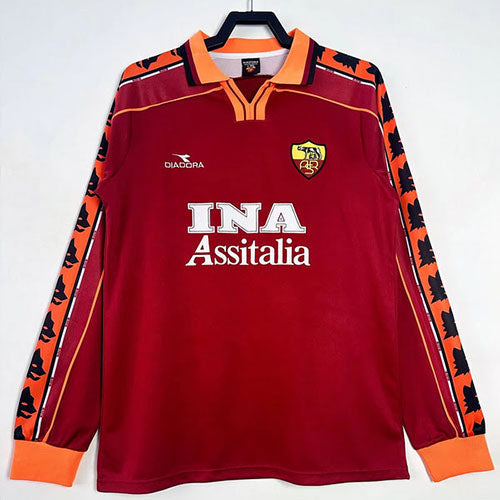 Roma 98/99 Home Retro Shirt - Long Sleeve
