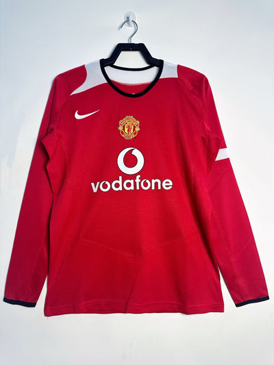 Manchester United 05/06 Home Retro Shirt - Long Sleeve