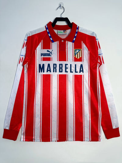 Atletico Madrid 94/95 Home Retro Shirt - Long Sleeve