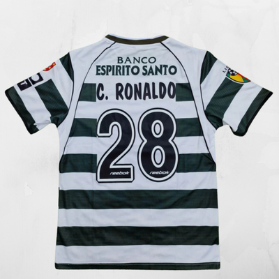 Sporting Retro 2001/03 Home Shirt - Cristiano Ronaldo #28