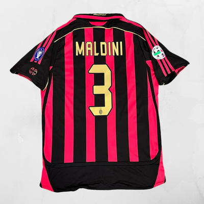 MIlan Retro 06/07 Home Shirt - Paolo Maldini #3 (+Patches)
