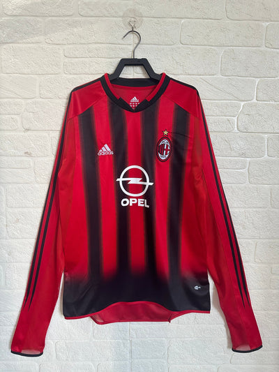 Milan 04/05 Home Retro Shirt - Long Sleeve