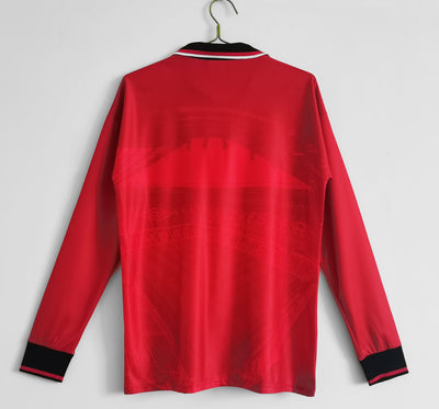Manchester United 94/96 Home Retro Shirt - Long Sleeve