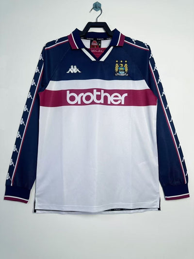 Manchester City 97/98 Away Retro Shirt - Long Sleeve