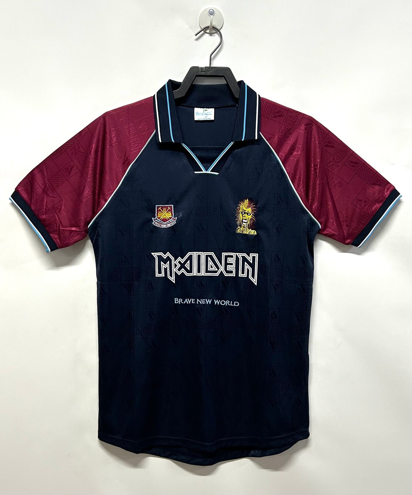 West Ham 1999 Iron Maiden Retro Shirt - Dark Blue