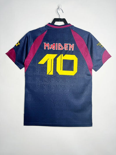 West Ham 2010 Iron Maiden Retro Shirt - Dark Blue