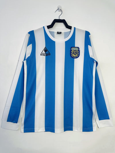 Argentina 1986 Home Retro Shirt - Long Sleeve