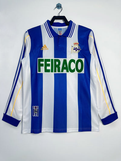 Deportivo La Coruña 99/00 Home Retro Shirt - Long Sleeve