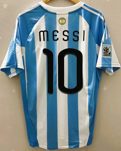 Argentina 10/11 Home Retro Shirt - MESSI #10 (+Patches)