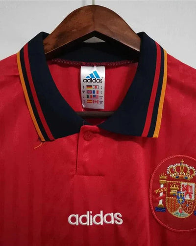 Spain 1994 Home Retro Shirt - GUARDIOLA #9