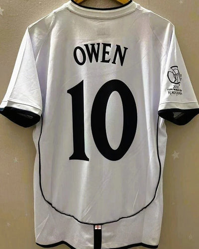 England 02/03 Home Retro Shirt - OWEN #10 (+Patches)
