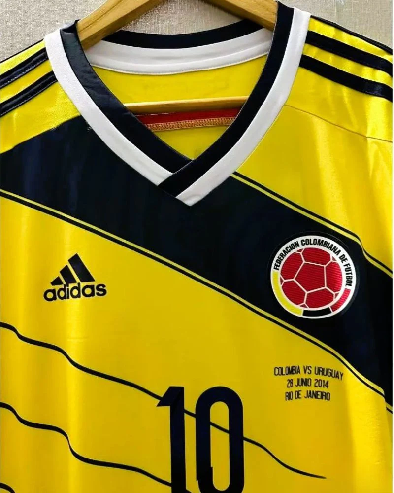 Colombia 14/15 Home Retro Shirt - JAMES #10 (+Patches)