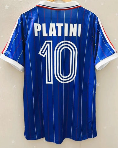 France 82/83 Home Retro Shirt - PLATINI #10