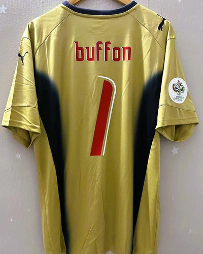 Italy 06/07 Goalkeeper Retro Shirt - BUFFON #1 (+Patches)