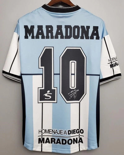 Argentina 01/02 Home Retro Shirt - MARADONA #10